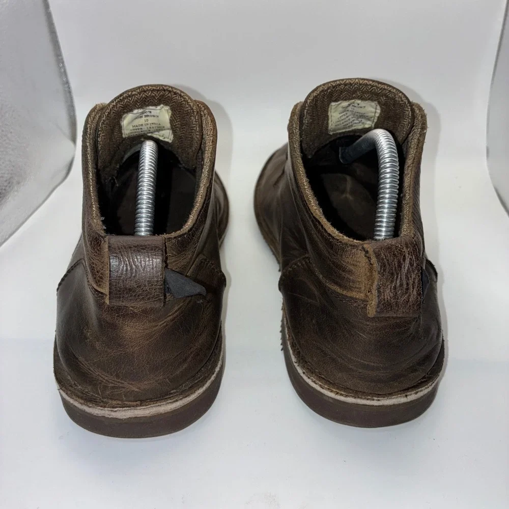 Varese Mens Gobi Brown Leather Chukka Boots Lace Up Ankle‎ Boot 350078 Size 10